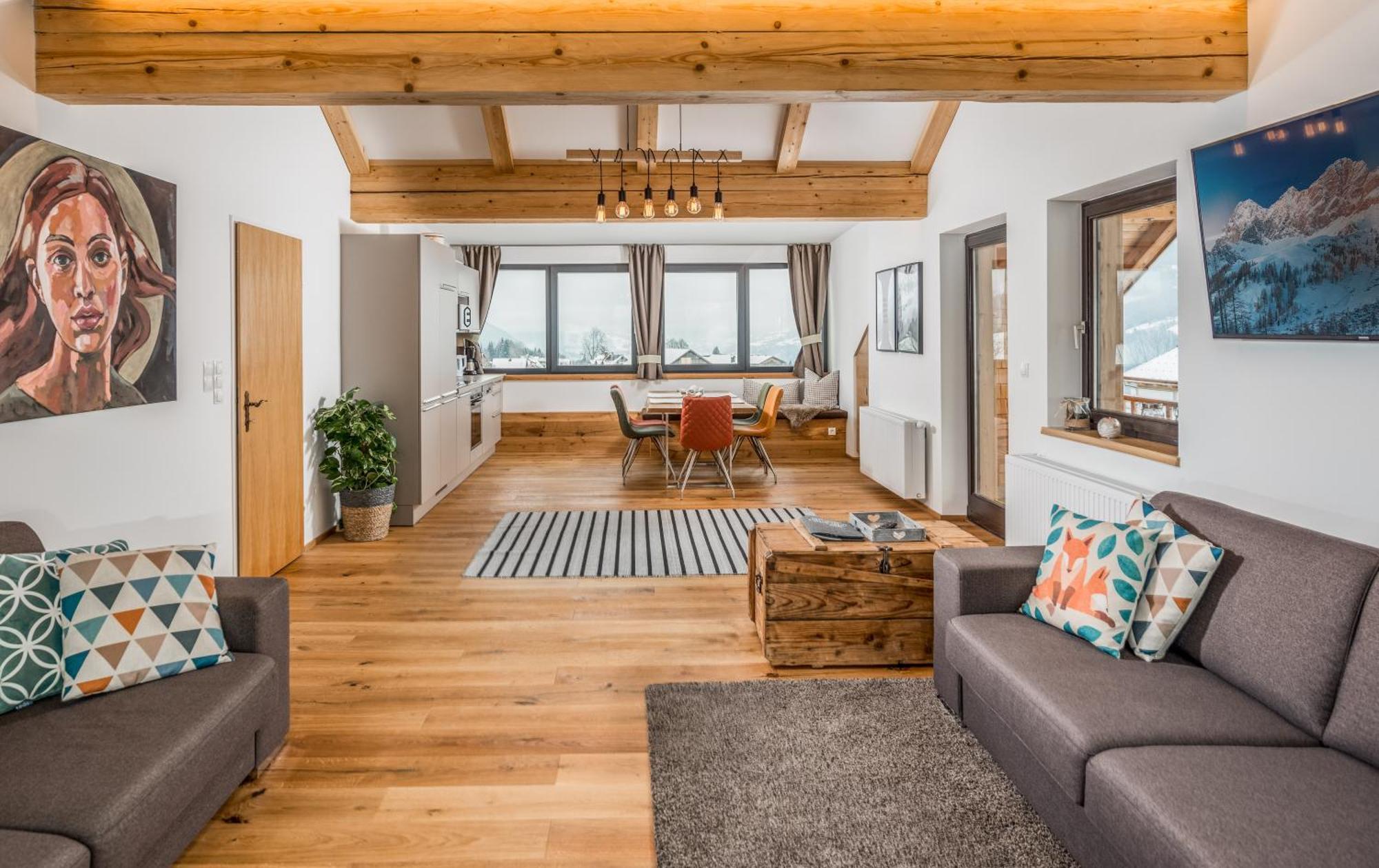 Naturchalet Hoeflehner - Heimgefuehl & Ruhelage An Loipe & Wanderweg รัมเซา อัม ดาคชไตน์ ภายนอก รูปภาพ